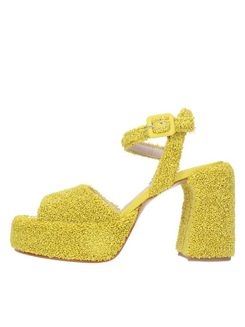 Fabric platform sandals ELENA IACHI | E3355-T2CITRON